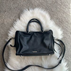 Rebecca Minkoff Black Pebble Leather Sachel EUC
